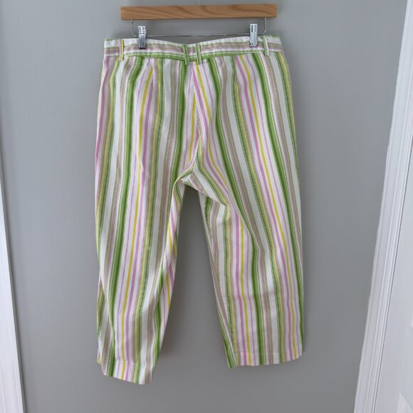 Selene Sport Colorful Striped Capri Pants - Picture 7 of 10